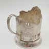 Купить Подстаканник "Советский космос", мНЦ (медь-никель-цинк), Кольчугинский завод цветных металлов, СССР, 1970-1980 гг.