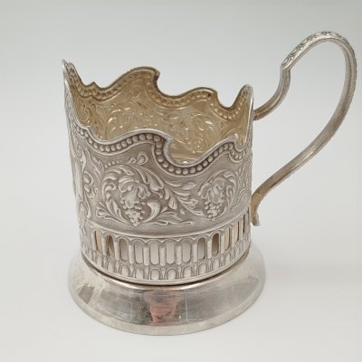 купить Подстаканник "Советский космос", мНЦ (медь-никель-цинк), Кольчугинский завод цветных металлов, СССР, 1970-1980 гг.