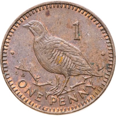 купить Гибралтар 1 пенни (penny) 1990
