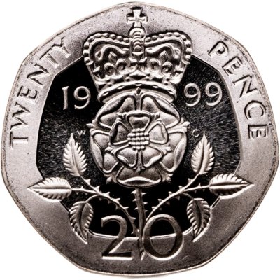купить Великобритания 20 пенсов 1999