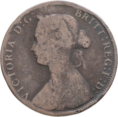 купить Великобритания 1/2 пенни 1861