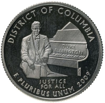 купить США 25 центов (квотер, 1/4 доллара, quarter dollar) 2009 Округ Колумбия