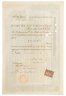 Купить Акция США The Baltimore and Ohio Railroad Company, с печатью (TWO SHILINGS) 1899-1901 гг.