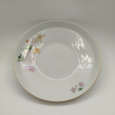 купить Салатник с растительным декором, фарфор, деколь, золочение, Concordia Lesov, Чехословакия, 1970-1991 гг.