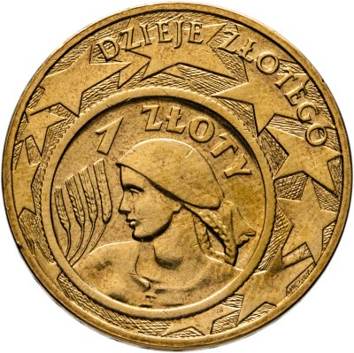 купить Польша 2 злотых 2004 "История польского злотого - 1 злотый 1924"