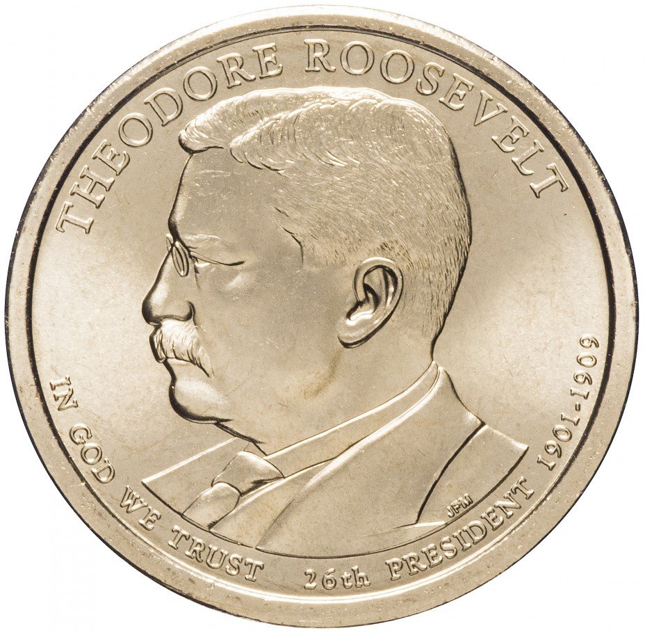 купить США 1 доллар 2013 P "26-й президент США - Теодор Рузвельт"