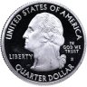 Купить США 25 центов (квотер, 1/4 доллара, quarter dollar) 2009 Пуэрто-Рико, знак монетного двора "S" - Сан-Франциско