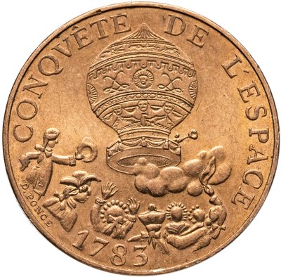 купить Франция 10 франков (francs) 1983 "200 лет первому полету на шаре братьев Монгольфье"