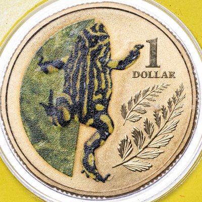 купить Австралия 1 доллар 2012 «Животные в зоопарке-яркая ложная жаба»
