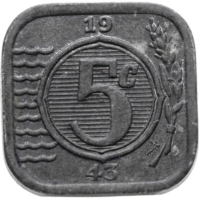 купить Нидерланды 5 центов (cents) 1943