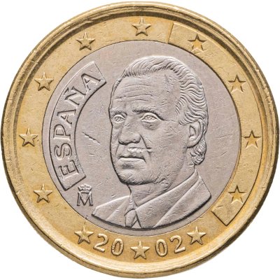 купить Испания 1 евро (euro) 2002