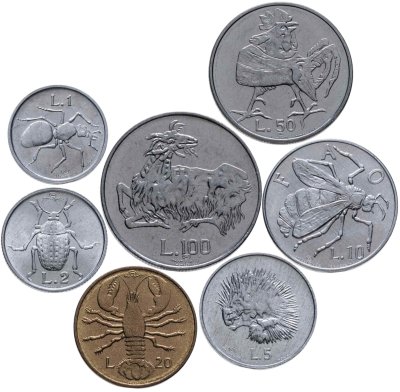 купить Сан-Марино годовой набор из 7 монет 1974