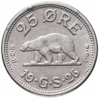 купить Гренландия 25 эре 1926