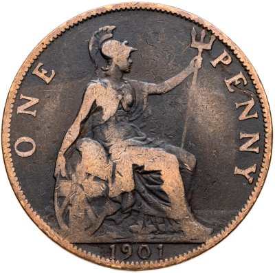 купить Великобритания 1 пенни (penny) 1901