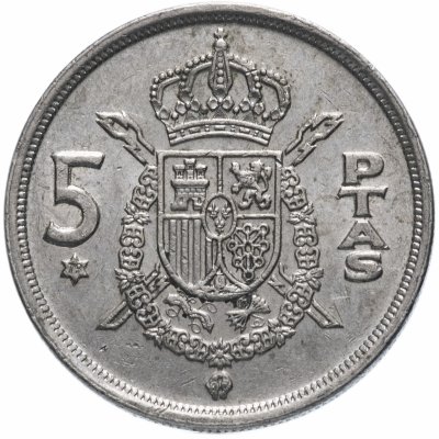 купить Испания 5 песет (pesetas) 1975