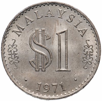 купить Малайзия 1 ринггит (ringgit) 1971
