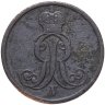 Купить Германия, Королевство Ганновер 2 пфеннига 1853