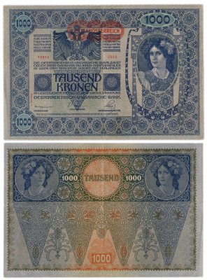купить Австрия 1000 крон 1902 (1919)