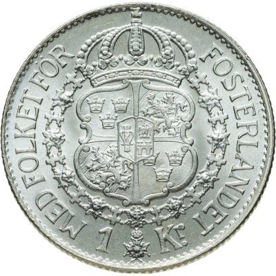 купить Швеция 1 крона 1930 Густав V