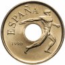 Купить Испания 25 песет (pesetas, ptas) 1990 "XXV летние Олимпийские Игры, Барселона 1992 /Эмблема Олимпиады/"