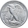 Купить США 50 центов (1/2 доллара, half dollar) 1942 Walking Liberty Half Dollar, без отметки монетного двора