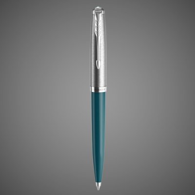 купить Шариковая ручка Parker 51 CORE TEAL BLUE CT, стержень: M, цвет чернил: black, в подарочной упаковке., Металлы: нержавеющая сталь, палладий, смола акриловая, 2026 г.