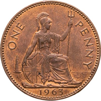 купить Великобритания 1 пенни (penny) 1963