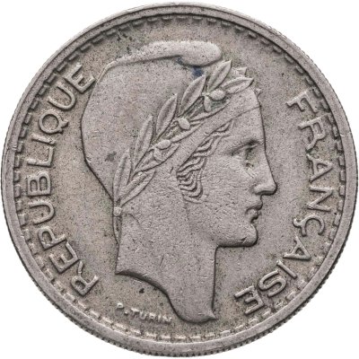 купить Франция 10 франков (francs) 1948 B знак монетного двора: "B" - Бомон-ле-Роже