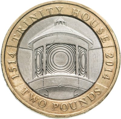 купить Великобритания 2 фунта 2014 "500 лет Trinity House"