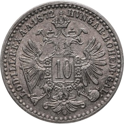 купить Австрия 10 крейцеров 1872