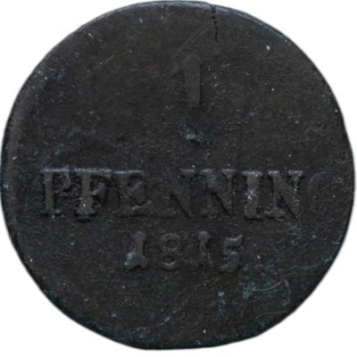 купить Бавария 1 пфенниг 1815