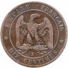 Купить Франция 10 сантимов (centimes) 1854 А - Париж