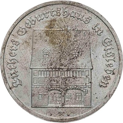 купить Германия (ГДР) 5 марок 1983 "Родной дом Мартина Лютера в Эйслебене"