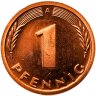 Купить 1 пфенниг (pfennig) 1995 А