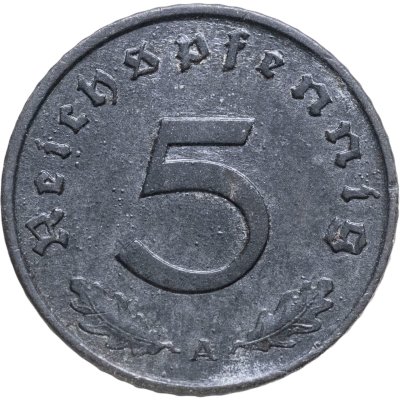 купить Германия (Третий рейх) 5 рейхспфеннигов (reichspfennig) 1940, знак монетного двора: "A" - Берлин