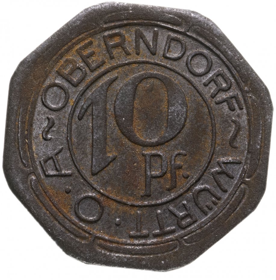 купить Германия, Оберндорф 10 пфеннигов 1918