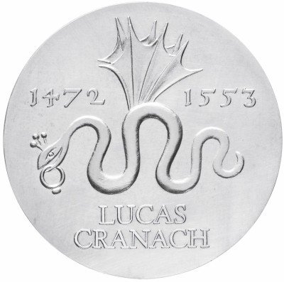 Купить ГДР 20 марок 1972 "500-летие со дня рождения Лукаса Кранаха (старшего)"