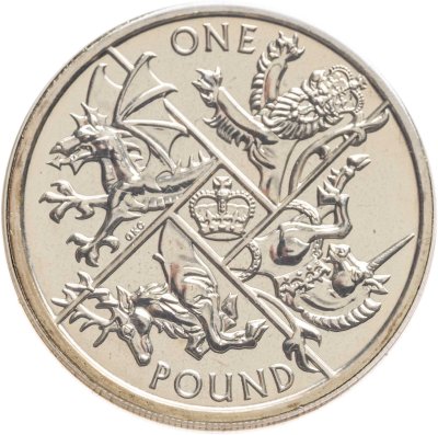 купить Великобритания 1 фунт 2016 "Последний круглый фунт" в буклете