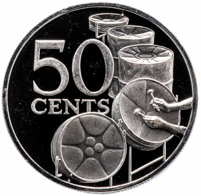 купить Тринидад и Тобаго 50 центов (cents) 1975