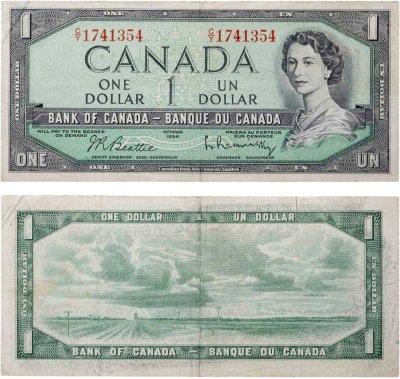 купить Канада 1 доллар 1954