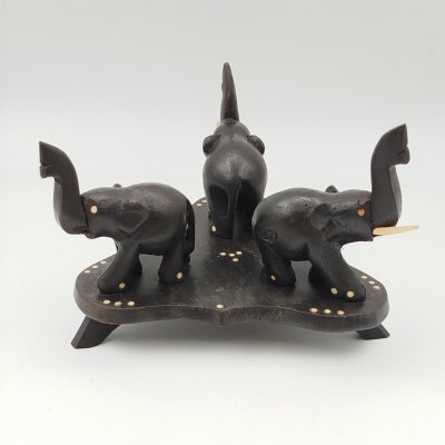 купить Статуэтка "Слоны", дерево, резьба, кость, Африка, 1980-2000 гг.