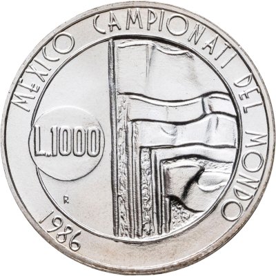 купить Сан-Марино 1000 лир (lire) 1986 "Чемпионат мира по футболу 1986"
