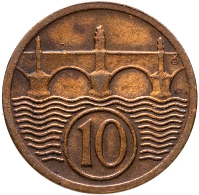купить Чехословакия 10 геллеров (haleru) 1925