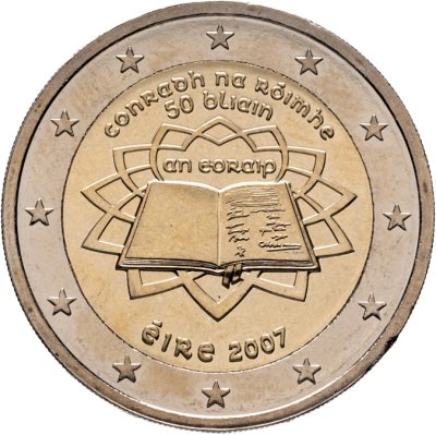 купить Ирландия 2 euro (евро) 2007 "50 лет подписания Римского договора"
