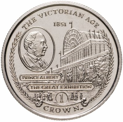 купить Гибралтар 1 крона 2001 "Викторианский век - Всемирная выставка 1851"