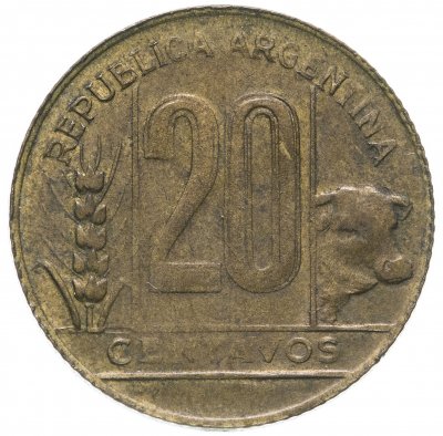 купить Аргентина 20 сентаво 1950