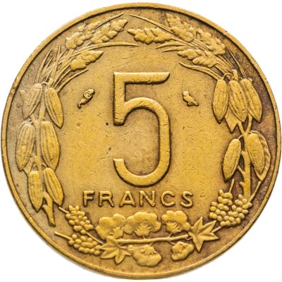 купить Экваториальная Африка и Камерун 5 франков (francs) 1970