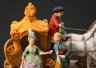 Купить Скульптурная композиция "Прогулка на карете", бисквит, роспись, золочение, Западная Европа, 1980-1990 гг.