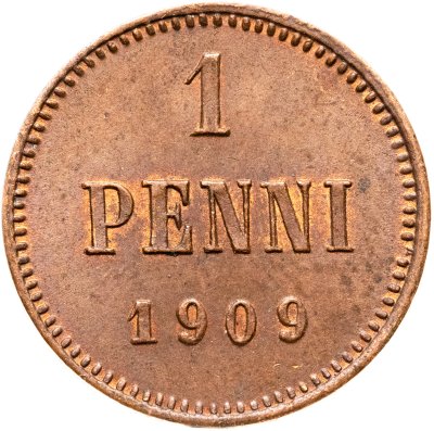 купить 1 пенни (penni) 1909 Российская Финляндия