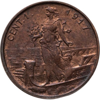 купить Италия 1 чентезимо 1917